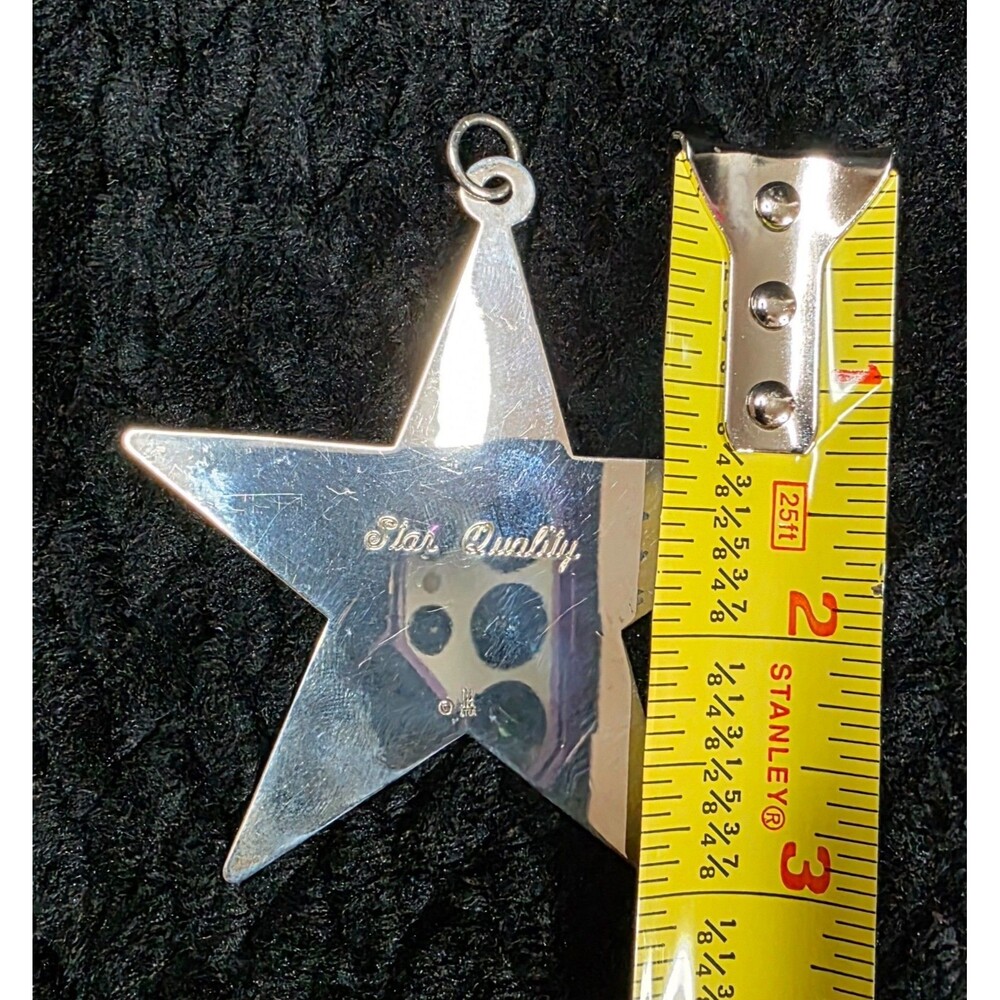 Vintage Mid-Late 20th Century James Avery Sterling Silver Star Pendant/Ornament - Picture 8 of 8